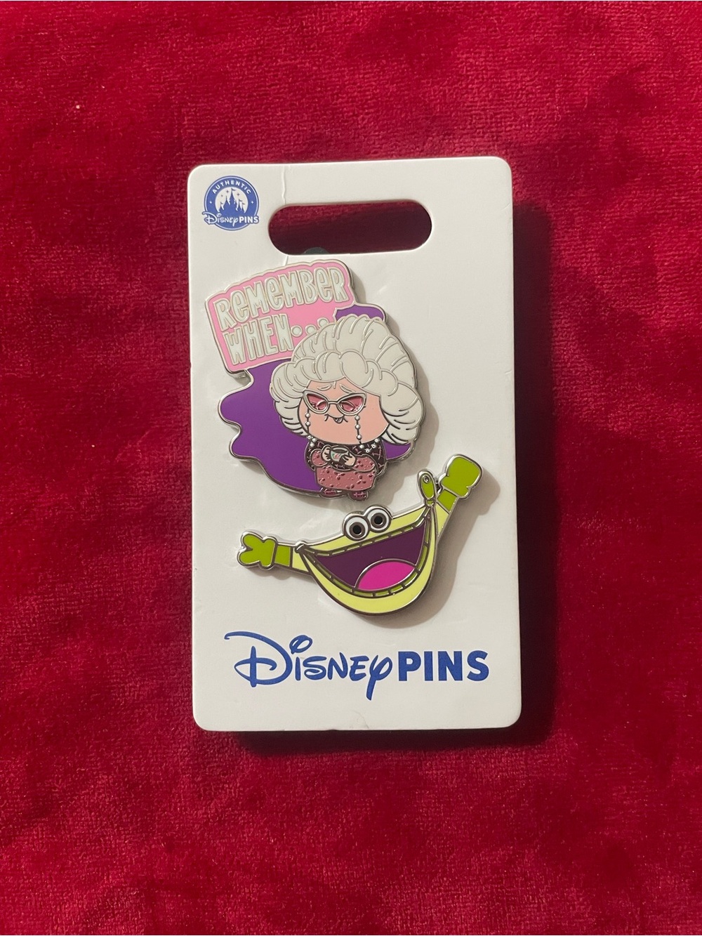 Disney Enamel Character Pin Duo - Purple & Lime